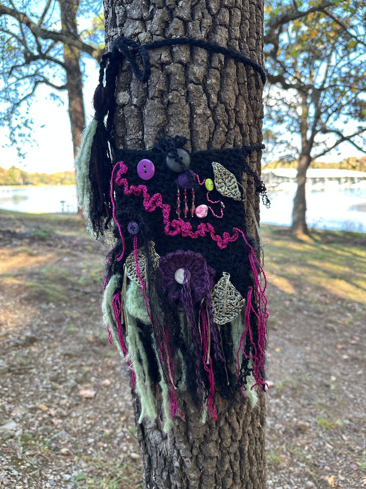 Festival Purse-Belt in Black, Green & Purple