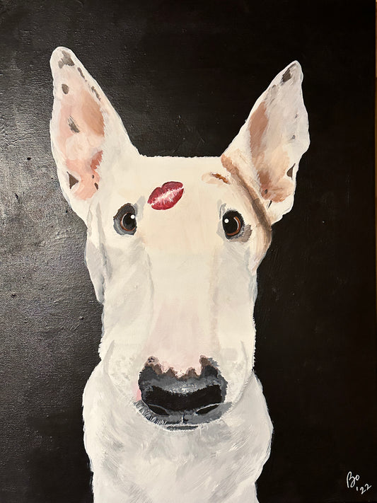 16 x 20 inch Pet Portraits in acrylic paint on canvas, Ready to Hang