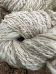 Hand spun Buff Alpaca Art Yarn