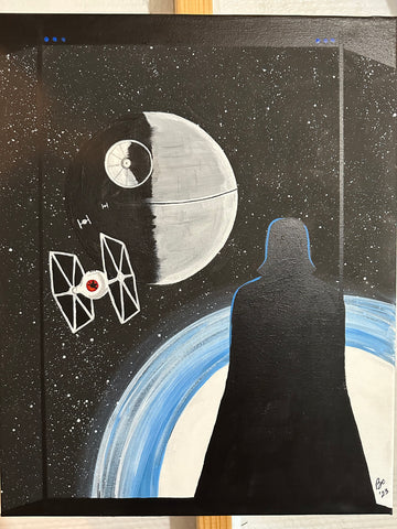 DV/Sith Fighter, ready to hang Acrylic on Canvas 16x20