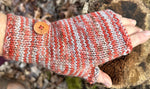 Washable Wool, Hand Knit Fingerless Gloves